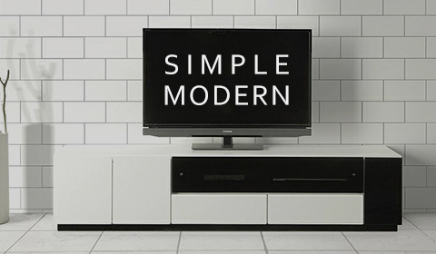 シンプルモダンでスタイリッシュなテレビ台、ローボード