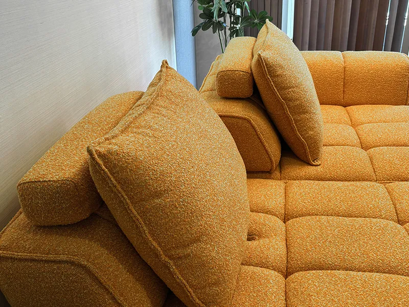 ムービングバックのL字ソファ