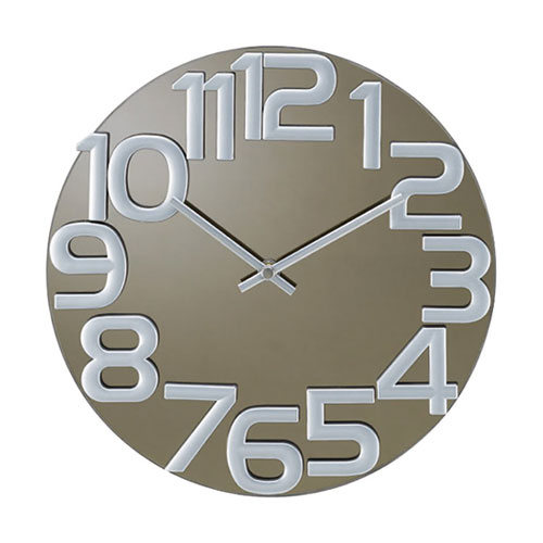 文字盤は鏡そのもので出来た個性あふれるデザインGeorge Nelson(ジョージ・ネルソン)のMirror Clock(ミラークロック)