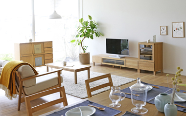 シンプルで飽きのこないナチュラルモダンなテレビ台LECCE(レッチェ)のイメージ