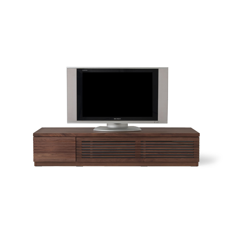 スリットがシャープでスタイリッシュ。ナチュラルモダンなロータイプのテレビ台ROOK(ルーク)の幅180cm