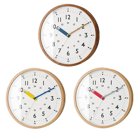 知育にもなるシンプルでカラフルなデザイン掛け時計「Storuman(ストゥールマン)」