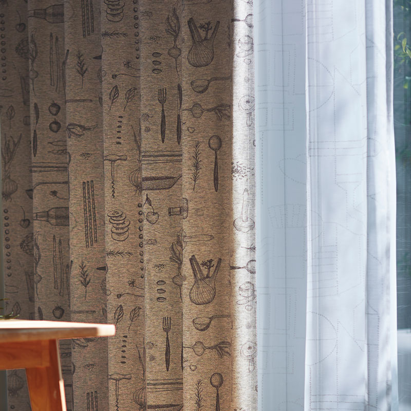 SAANA JA OLLIによるカーテン「BON APPETIT(ボナペティ)」の遮光等級
