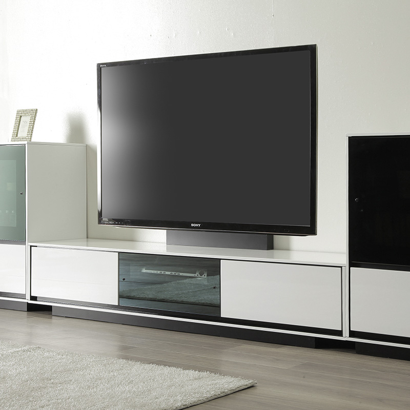 ハイグロスUV塗装を使用したシンプルでスタイリッシュなテレビボード「LUSTER(ラスター)」のサイズ