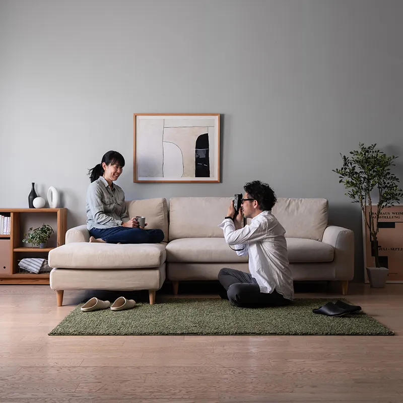 スタイリッシュなデザインが魅力のカウチソファーTAPIS(タピス)のサイズ