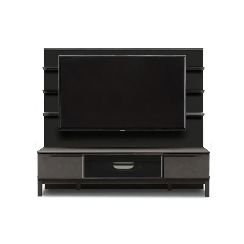セラミック調のシンプルでスタイリッシュなテレビボード「SAZAVY」の壁面収納