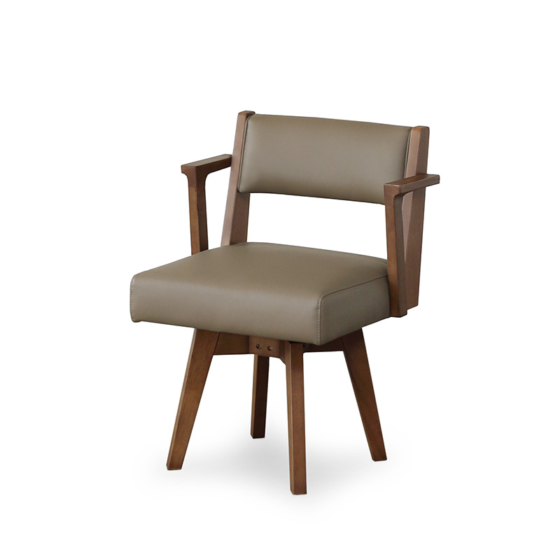 ダイニングチェア「イライ」/肘付き/回転チェア - 家具・インテリア