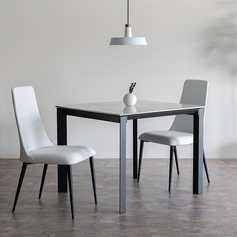 筑波産商 Granada ダイニングテーブル 大理石調天板 セラミック 2人掛け ダイニングテーブル「GranadaⅡ(グラナダ)」/2人掛け - 家具