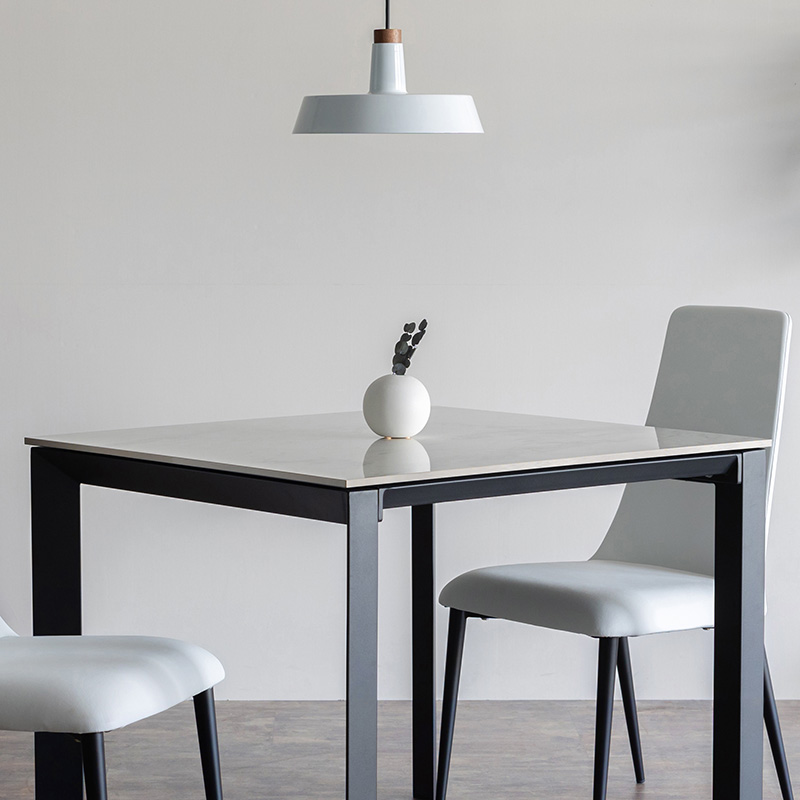 筑波産商 Granada ダイニングテーブル 大理石調天板 セラミック 2人掛け ダイニングテーブル「GranadaⅡ(グラナダ)」/2人掛け - 家具