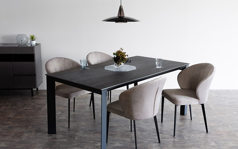 スタイリッシュモダン ダイニングセット JTSD10013×D20108 - 家具