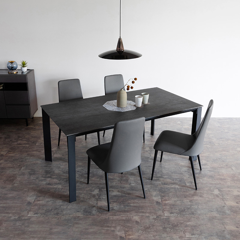 スタイリッシュモダン ダイニングセット JTSD10013×D20109 - 家具