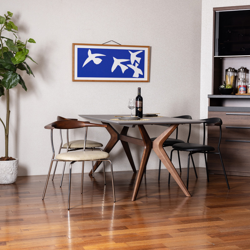 セラミックインテリア ダイニングセット JCD10004-180×JCD20004-LL