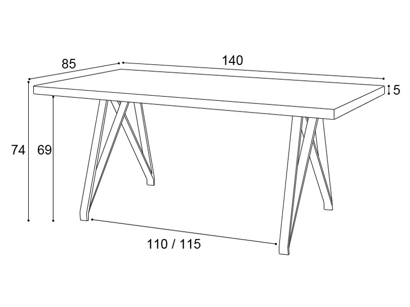 ダイニングテーブル「compass(コンパス)」/4人掛け/幅140cm- 家具
