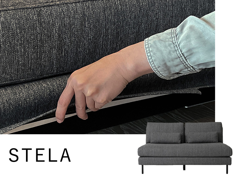 STELA[VSL11063]2人掛けソファー用替えカバー/幅140cm
