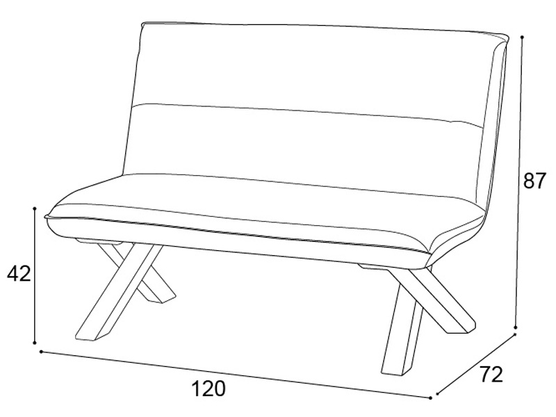 ダイニングベンチ「CREMA(クレマ)」幅120cm - 家具・インテリア通販の