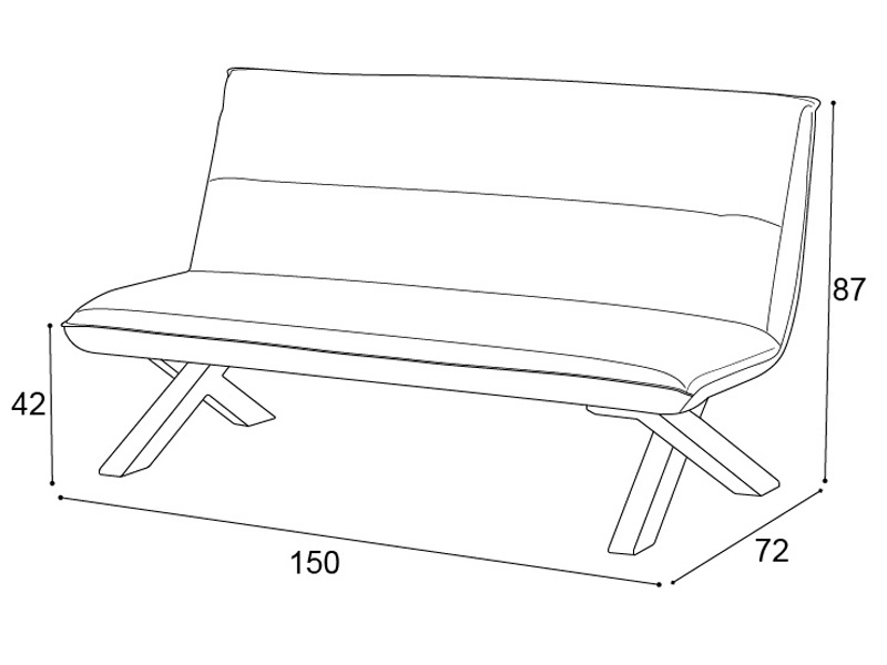 ダイニングベンチ「CREMA(クレマ)」幅150cm - 家具・インテリア通販の