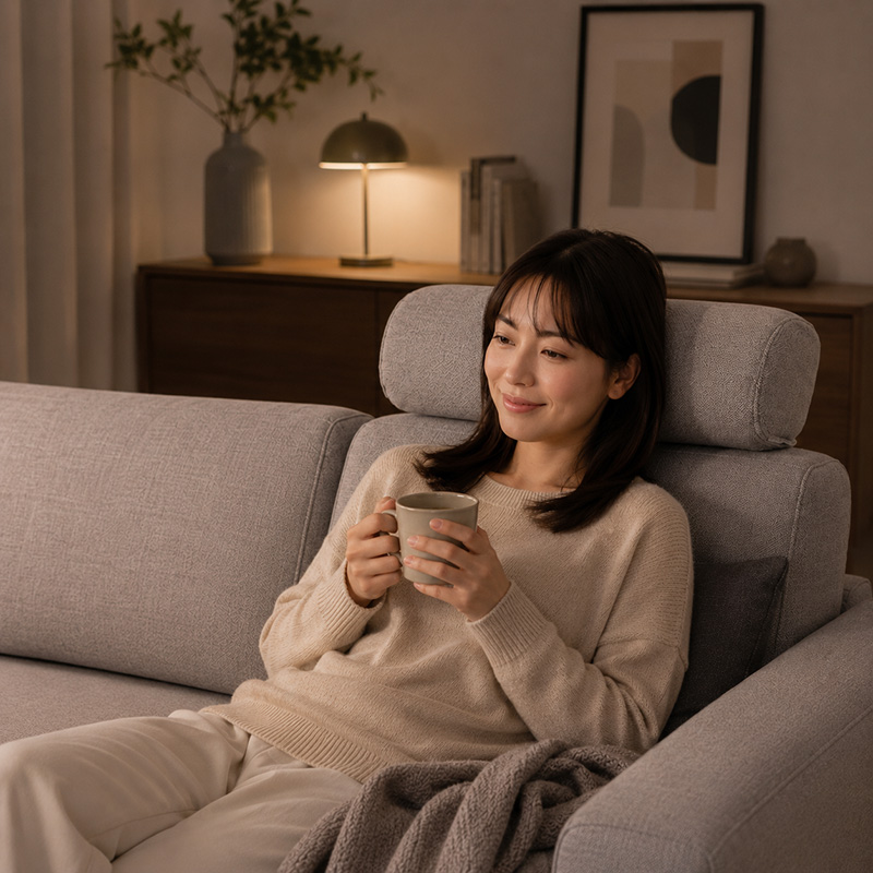 ヘッドレストソファのメリット
