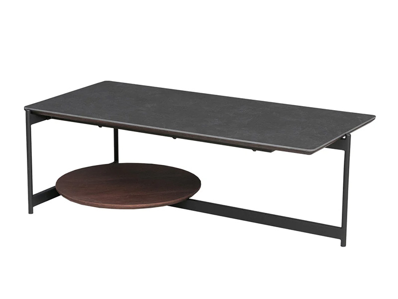 シンプルモダンでスタイリッシュなリビングテーブル、ロー