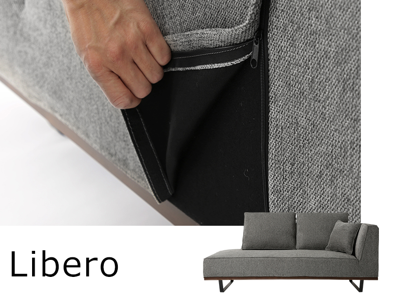 【大創業祭20％OFF！】「Libero(リベロ)」2.5人掛けソファー用カバー/幅185cm