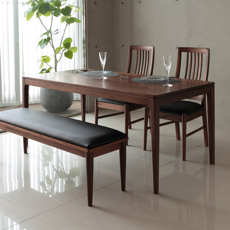 ダイニングテーブル/幅150cm /無垢材/ウォールナット - 家具