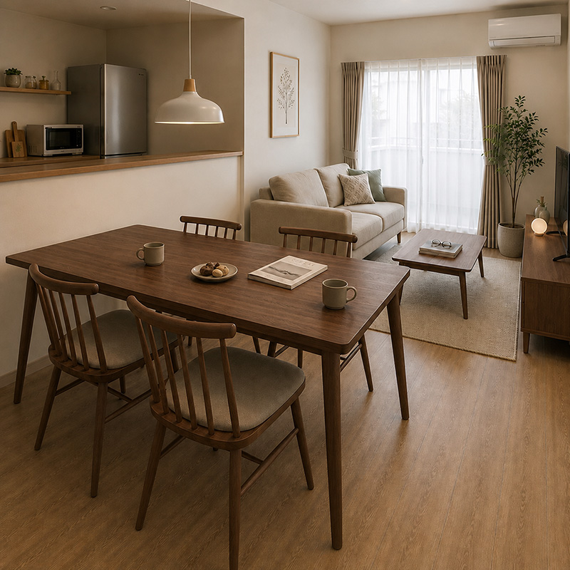 部屋に合ったテーブルサイズを選ぶ