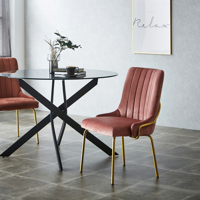 ② ヴィンテージチェア ナガノインテリア ベロアチェア 2脚セット