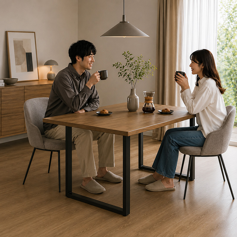 中央配置のテーブルレイアウト