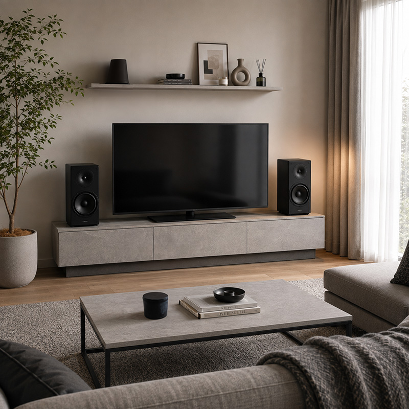 テレビボードの余白の使い方