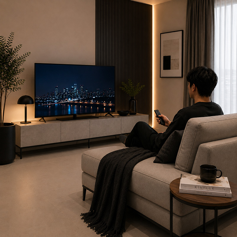 テレビが見やすい視線の高さとは