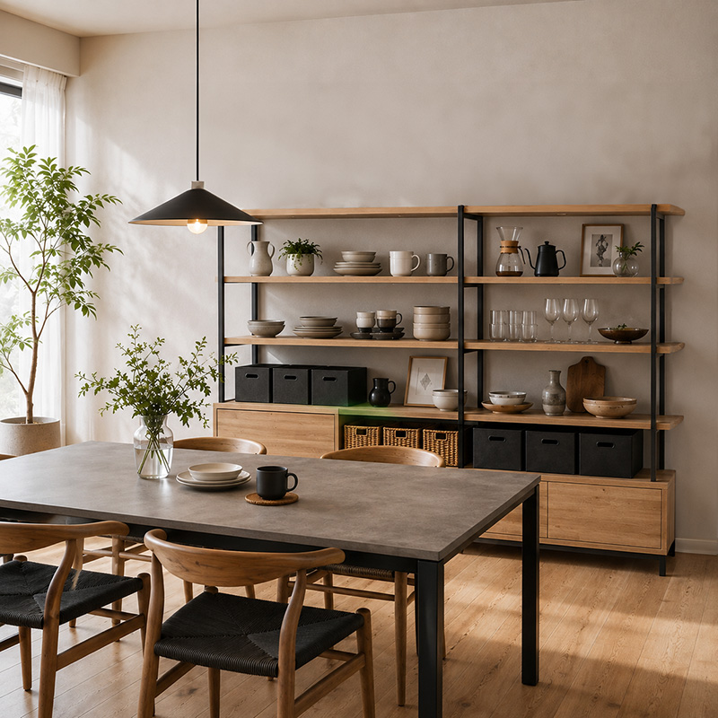 高さ150〜180cm程度のシェルフ