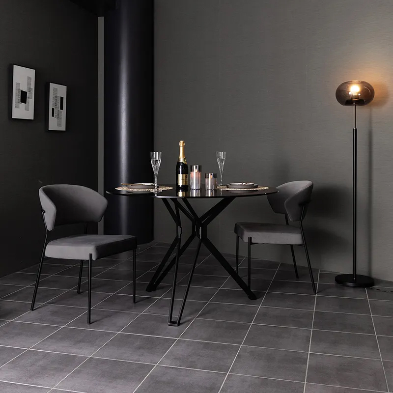 クールモダン ダイニングセット D10109-GY×D20112 - 家具