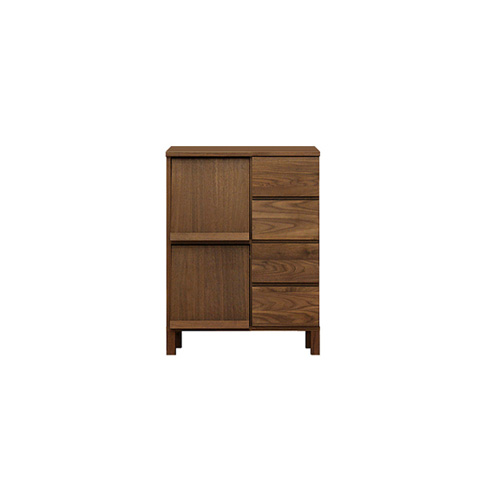 Lecce/レッチェ フラップ扉リビングボード 幅68cm（オーク