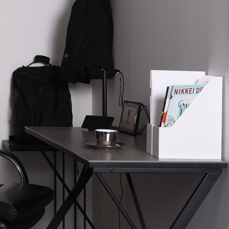 【たのメル便送料込み】セラミックトップワークデスク　ストラータ100 GY デスク「STRATA(ストラータ)」 - 家具・インテリア通販の【公式