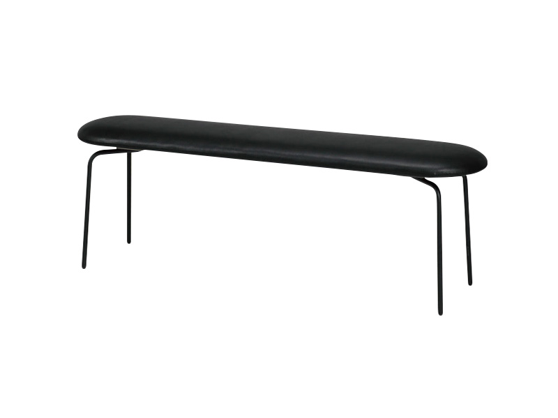 洗練されたホワイトインテリアのダイニングベンチ - 家具・インテリア