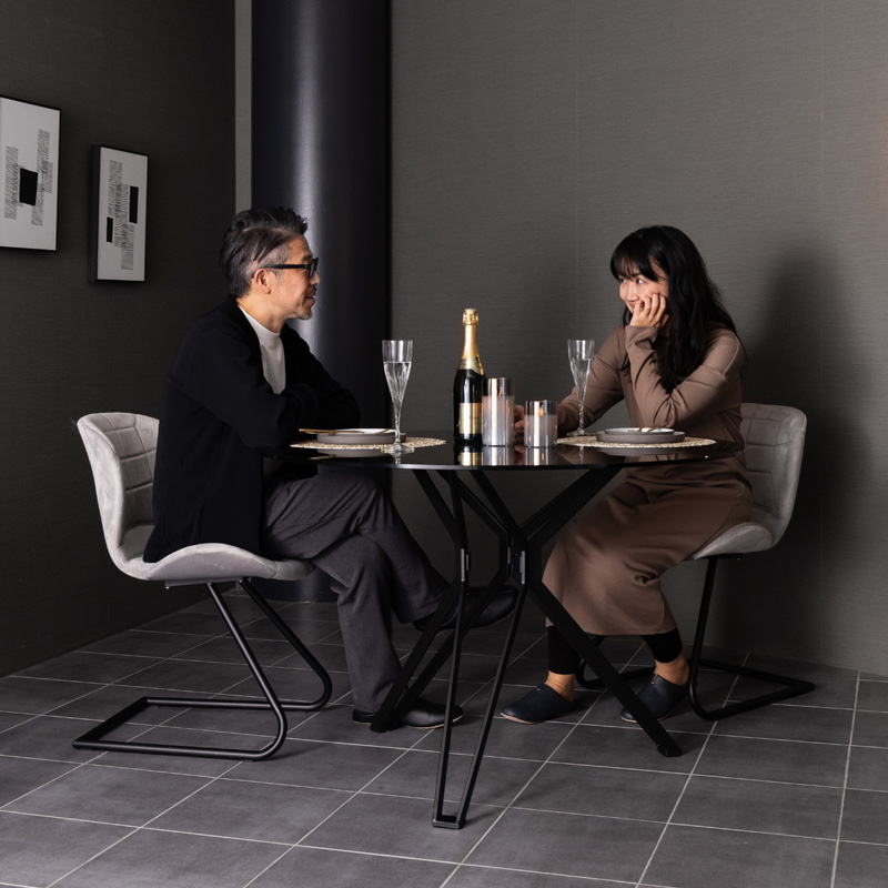 ブラックフライデー5％オフ！】クールモダン ダイニングセット D10109