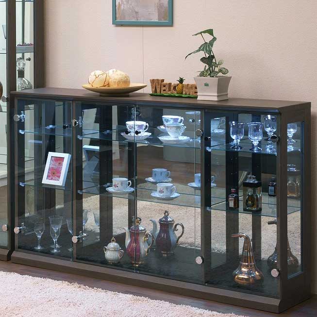 サマーセール◇美品　クラスティーナ　コレクションケース｜木製×ガラス サマーセール◇美品 クラスティーナ コレクションケース｜木製