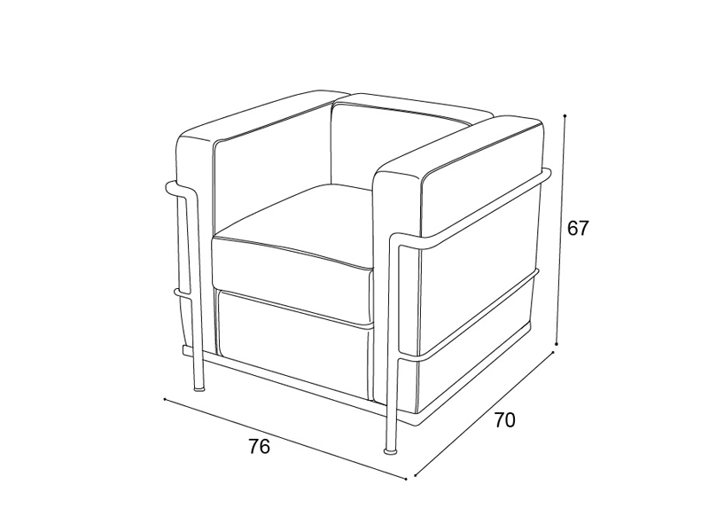 1人掛けソファー「ル・コルビジェ Grand confort petitmodel