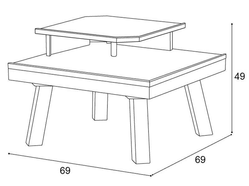 年末セール5％オフ！】コーナーテーブル「CREMA(クレマ)」 - 家具